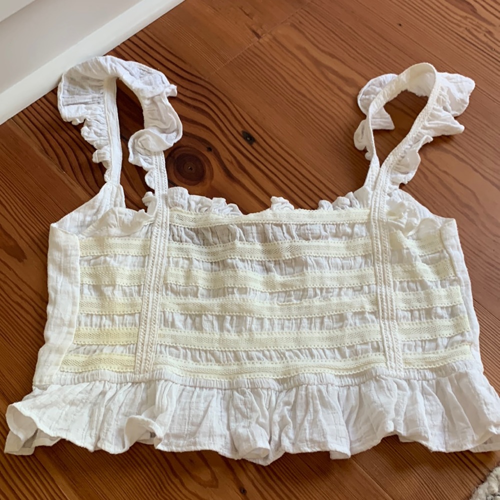 Precious ruffle crop top